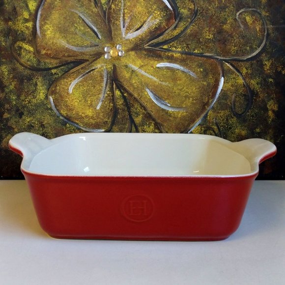 Emile Henry France Vintage Red Square Baking Dish 9 x 9" - Picture 11 of 11